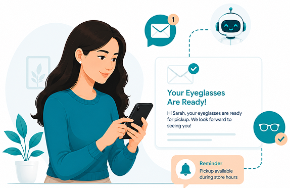 Eyeglasses Ready Notification